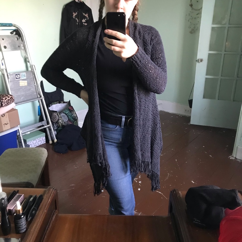Navy AEO Cardigan
